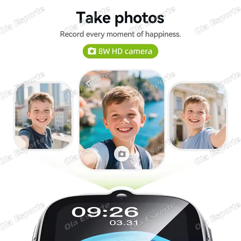 4G SIM Card Kids Smartwatch LBS GPS Positioning Wireless Calling Smart Watch USB Charging Sports Watches For Children 2026 New