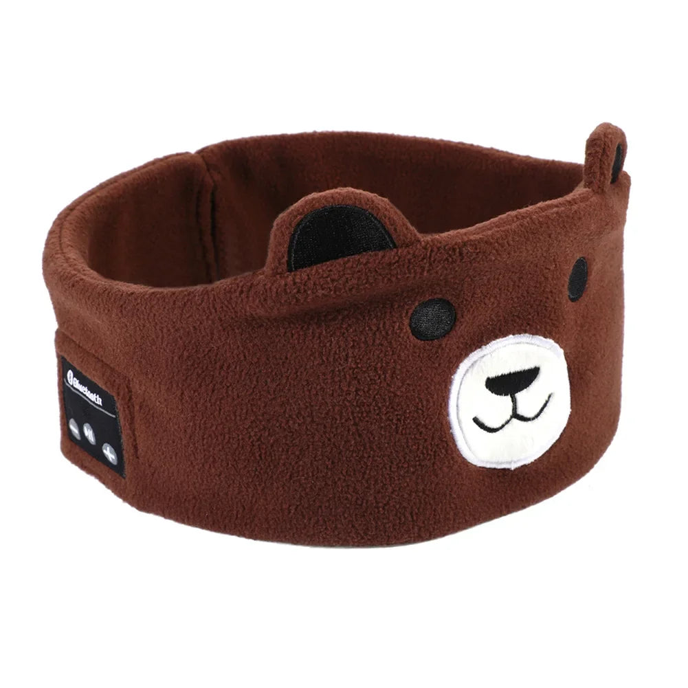 Bluetooth Headphone Kid Sleep Mask Bluetooth 5.0 Stereo Music Player Support Handsfree Soft Music Headband For Children Gifts