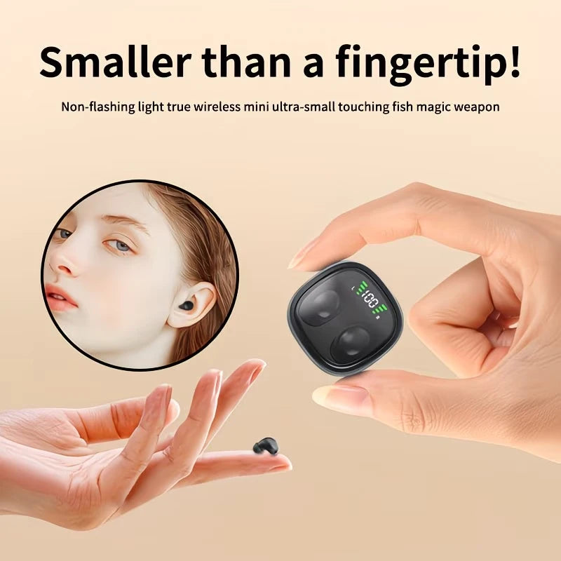 MINI13-5.3 wireless bluetooth headset small earbuds sleep work sports invisible headphones HD HIFI bass sound quality earphones
