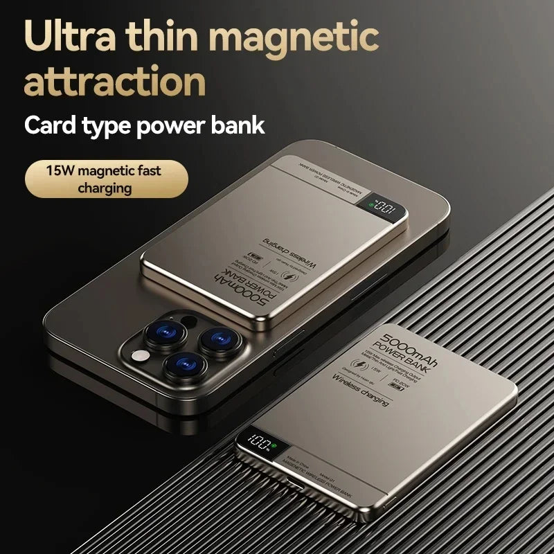 Ultra Wireless Magnetic Power Bank – 120W Fast Charge, MagSafe Compatible | AKT TECH