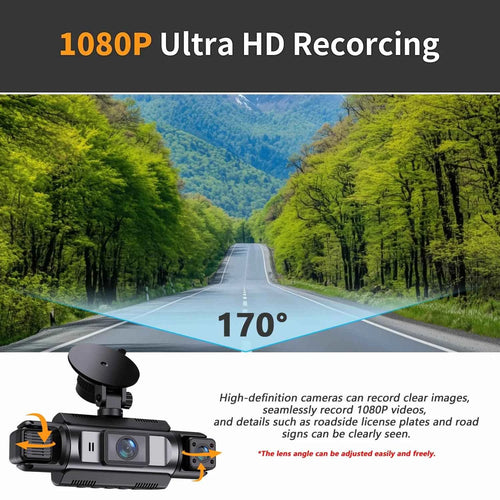 4 Channel 360° WiFi Dash Cam – Front, Rear, Left & Right Night Vision | AKT TECH