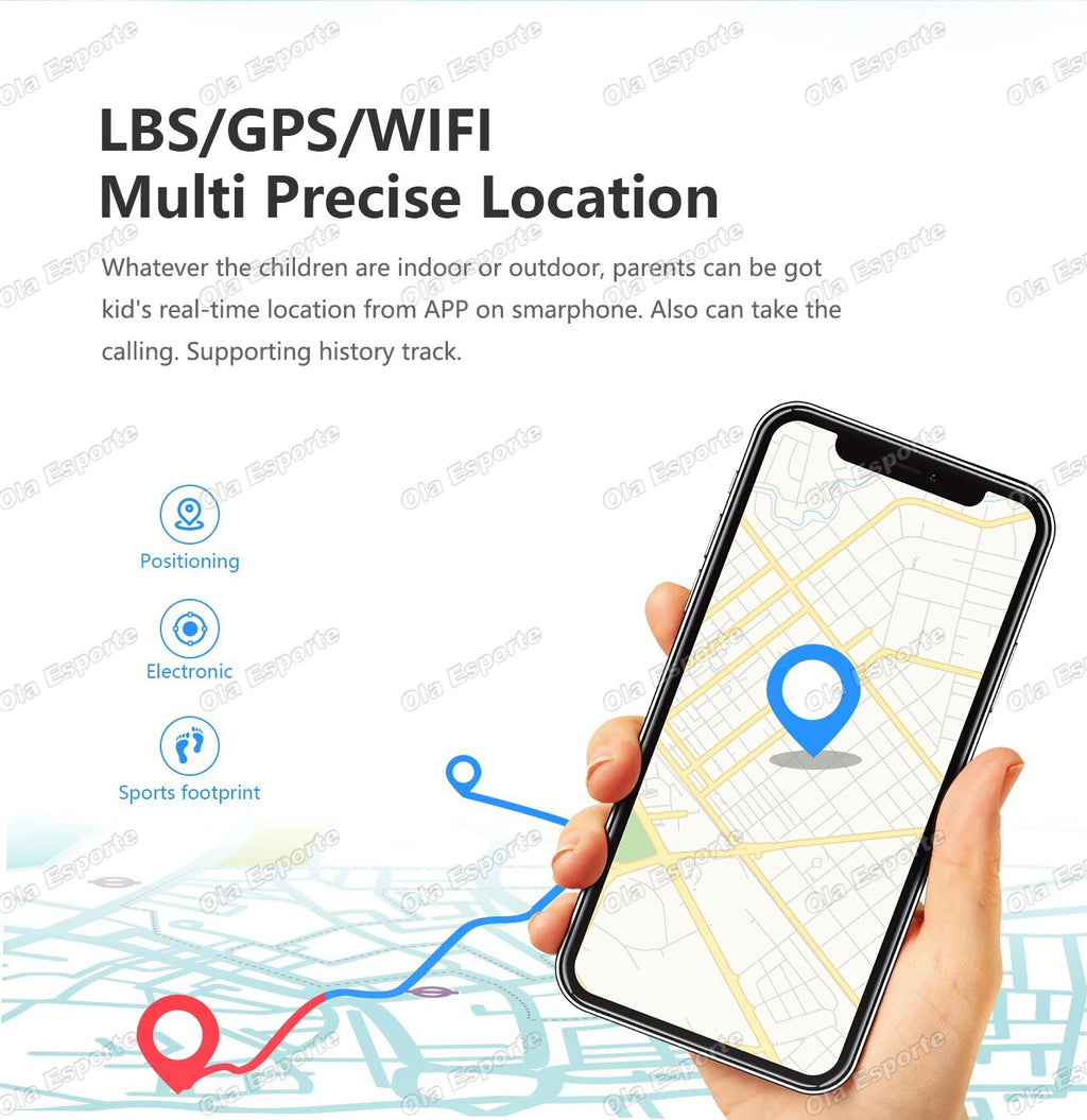 4G SIM Card Kids Smartwatch LBS GPS Positioning Wireless Calling Smart Watch USB Charging Sports Watches For Children 2026 New