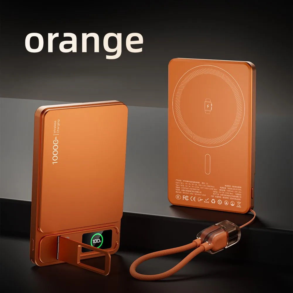 3-in-1 MagSafe Magnetic Power Bank – 20W Fast Charge for iPhone 17/16 & Apple Watch | AKT TECH