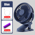 Portable USB Mini Handheld Clip Fan Convenient And Ultra-quiet Electric Fan Rechargeable Student Cute Small Cooling Ventilador