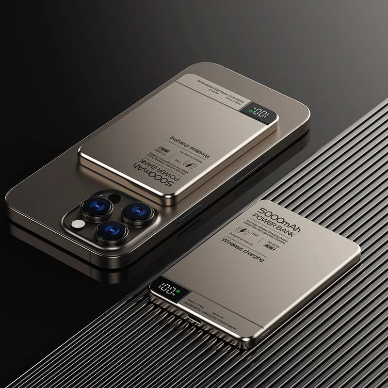 Ultra Wireless Magnetic Power Bank – 120W Fast Charge, MagSafe Compatible | AKT TECH