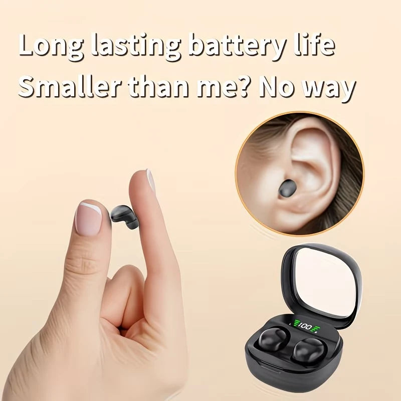 Invisible Sleep Earbuds – Bluetooth 5.3, Ultra-Small, HIFI Bass for Sleep & Sports | AKT TECH