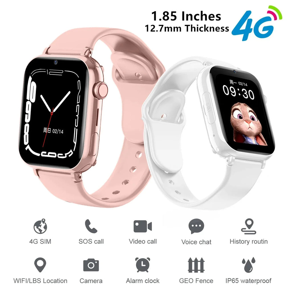 Kids 4G GPS Smartwatch – SOS Calling, Video Call, Waterproof | AKT TECH