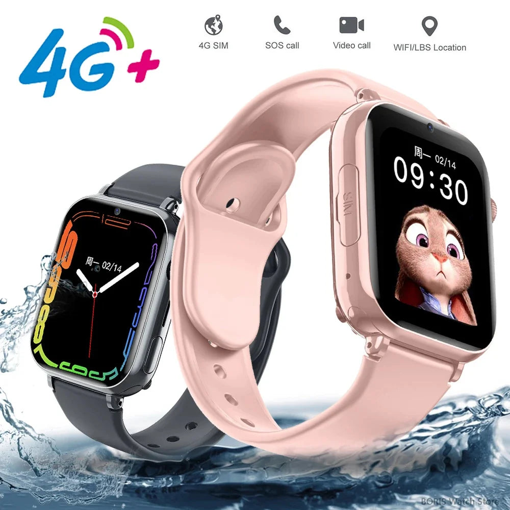 Kids 4G GPS Smartwatch – SOS Calling, Video Call, Waterproof | AKT TECH