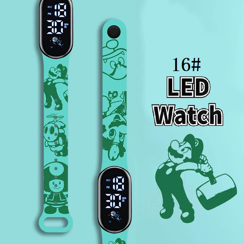 Kids LED Watch Touch Control Digital Watch Silicone Strap Waterproof Sport Wristwatch for Boys Girls Children Birthday Gift