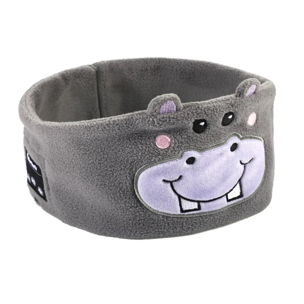 Kids Animal Bluetooth Sleep Headband – Soft Wireless Headphones, 10Hr Battery | AKT TECH