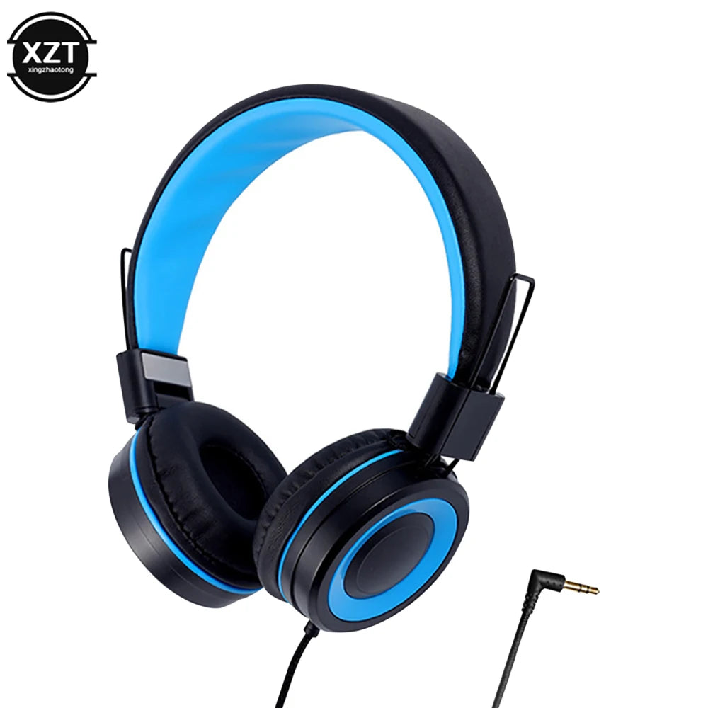 Kids Wired Headphones with Mic – Foldable, Volume-Safe, 3.5mm | AKT TECH