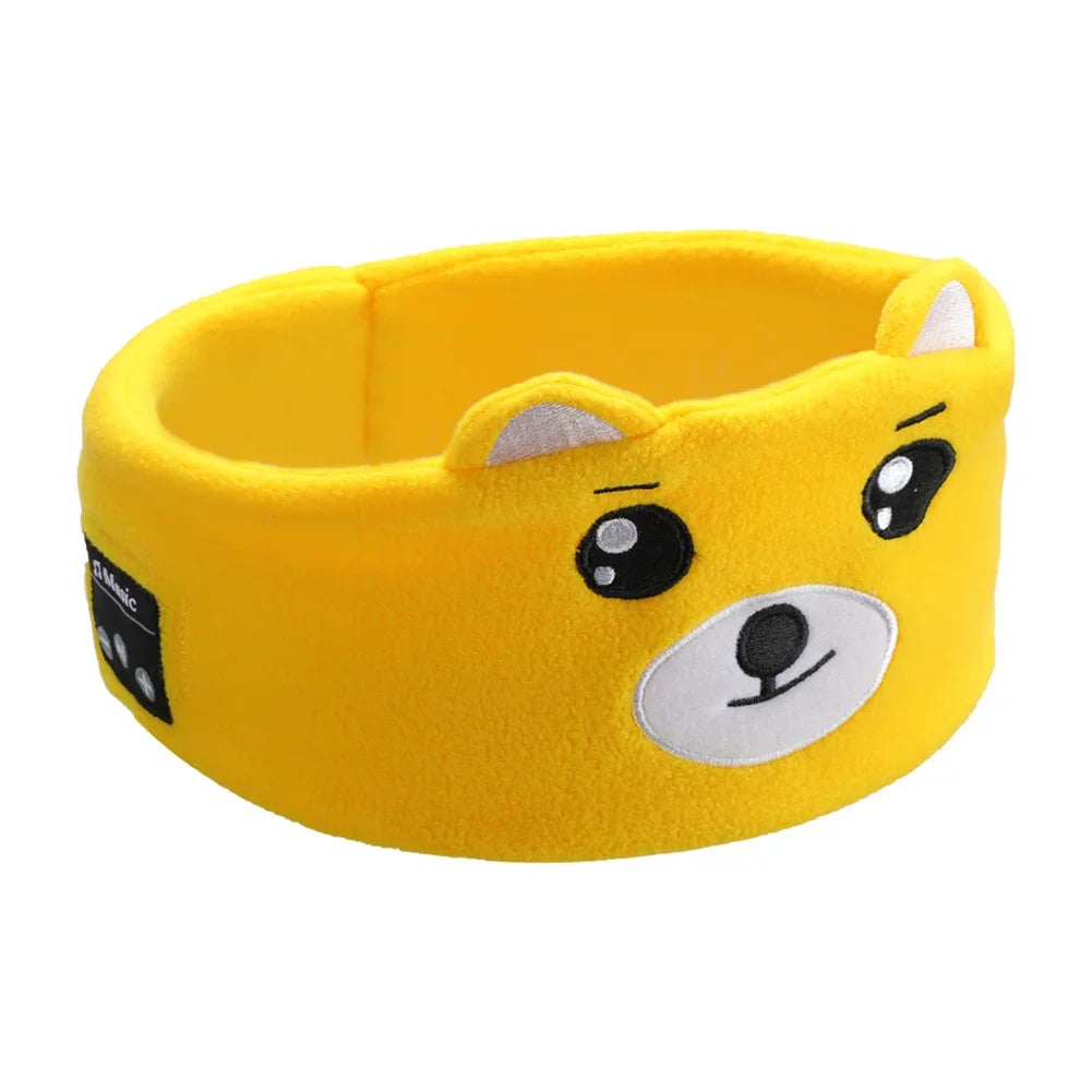Bluetooth Headphone Kid Sleep Mask Bluetooth 5.0 Stereo Music Player Support Handsfree Soft Music Headband For Children Gifts