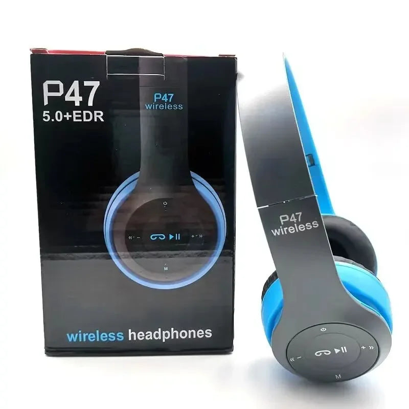 P47 Kids Wireless Bluetooth Headphones – Foldable, HIFI Bass, Built-in Mic | AKT TECH