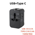 Universal Travel Power Adapter with Dual USB Ports